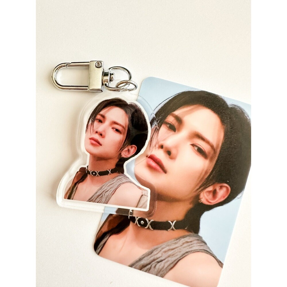 YEOSANG Bias ATEEZ Atiny Keychain photo In Your Fantasy Golden Hour idol kpop